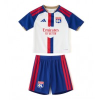 Stroje piłkarskie Olympique Lyonnais Koszulka Podstawowej dla dzieci 2026-27 Krótki Rękaw (+ szorty)